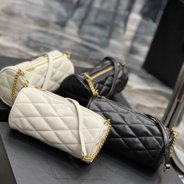 Shoulder Bags sade mini tube bag in quilted lambskin decorated diamond-quilted overstitching iconic logo leather chain shoulder strap zipped closure crossbo