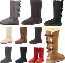 2023Hohe Qualität WGG Damen klassische hohe Stiefel Damenstiefel Schneestiefel Zertifikat Staubbeutel Tropfengröße US5-10