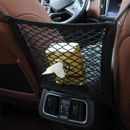 Car Organiser 30x30CM Seat Side Storage Mesh Net Bag Luggage Holder Pocket Trunk Cargo Nets Interior Accessories