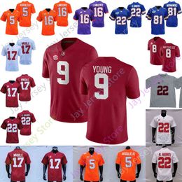 American College Football Wear American College Football Wear Alabama Crimson Tide Football Jersey NCAA College Bryce Young N. Harris Waddle Metchie III D.J. Uiaga