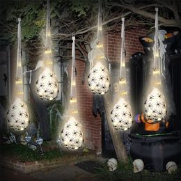 Other Event Party Supplies Halloween Decoration Hanging Light up Spider Egg Sacs Outdoor Decoration Glowing Spider Web Egg Indoor Lighted Gift for Party 220829