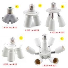 Lamp Holders E27 Socket To 3 4 6 Adapter Bulb Holder Converters Base Splitter LED Light Smart Lighting Accessories