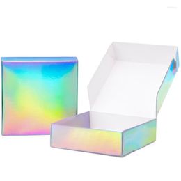 Gift Wrap 10pcs Plain Laser Packaging Carton Festival Box Soap Supports Customised Size And Logo Printing