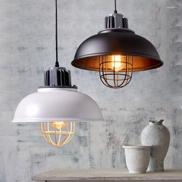 Pendant Lamps American Retro Industrial Style Bar Table Lamp LOFT Creative Restaurant Cafe Internet Iron Pot Lid Lights