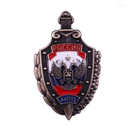 Brooches Russian Federation Pin Badge Ministry Of Internal Affairs