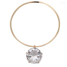Pendant Necklaces ADOLPH Jewellery Big Stone Choker Fashion For Women 2022 Statement Bohemia Simple Wedding Necklace