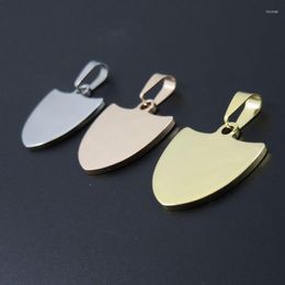 Pendant Necklaces 3colors Stainless Steel Anchor Necklace Blank Dog Tags DIY Women Chain Fashion Jewelry