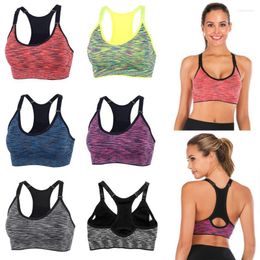 Women's Shapers Women Active Bra Adjustable Spaghetti Strap Padded Top For Fitness Push-Up Sportswear Gym High Impact Sports Bras