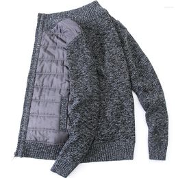 Men's Sweaters Winter Sweater Men Grab Velvet Stand Collar Loose Coat Autumn Thickened Warm Jacket Zipper Cardigan