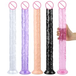 Beauty Items Long Dildo with Suction Cup Butt Anal Plug Penis Dick Cock Adult Female Masturbators sexy Goods sexyy Toys for Woman Men sexyshop