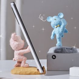 Bear Holders Astronaut Desktop Bracket Mobile Phone Tablet Mounts LazyCreative Cute Ornaments 12 Styles