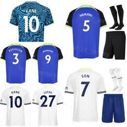 Man Youth Son Soccer Jersey Set 22-23 Club Lucas Hojbjerg Lloris Reguilon Perisic Dier Richarlison Kulusevski Sessegnon Romero Davies Kane Football Kits Reci