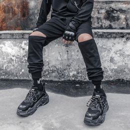 Men's Pants Cargo Tactical Men Hip Hop Streetwear Openning Design Trousers Techwear Joggers Punk Clothing