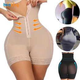 Ehanking 45% Spandex Tissu Tummy Control Tecido Flat Stomach Shaping Panties Butt Lifter Body Shapewear For Women