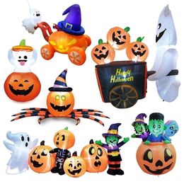 Other Event Party Supplies Halloween Decor Led Lights Air Inflation Pumpkin Decoration for Home Party Indoor Children Playroom Decorating 220829