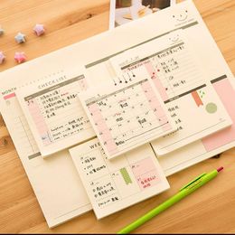 Cute Kawaii Weekly Monthly Work Planner Book Stickers Scrapbooking Diary Agenda For Kids School Supplies Office Stationery