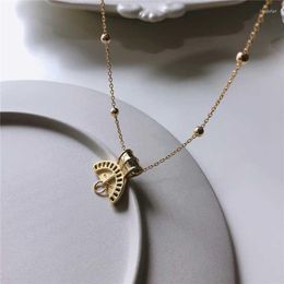 Pendant Necklaces Boho Human Gold Chains Abstract Necklace For Women Bohemian Statement Jewelry Collier Femme 2022