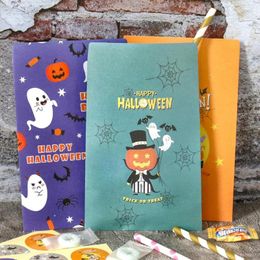 Gift Wrap 24Pcs Candy Box Scentless Festive Halloween Paper With Stickers Supplies For