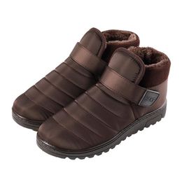 New Top Quality Thick Outdoor Warm Cotton Shoes Red Black Brown Outdoor Womens Boots Breathable Slip On Size 36-44