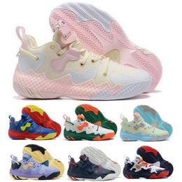 lilac shoes NZ - Harden Vol 6 Men Basketball Shoes Gren Mist Pulse Aqua Cream Light Pink Magic Lilac Tennis Sneaker