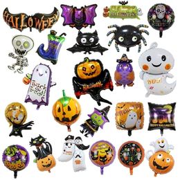 Other Event Party Supplies Halloween Balloon Ghost Pumpkin Decoration Spider Bat Witch Skull Black Foil Balloon Globos For Halloween Party Decor Supplies 220829