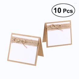 Party Decoration Burlap Table Rustic Place Cards Multifunctional Chic Wedding Favour Name For