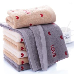 Towel Cotton Style Absorbent Soft Couple Heart-Shaped Gift Customised Wash Cleaning Hair Hand