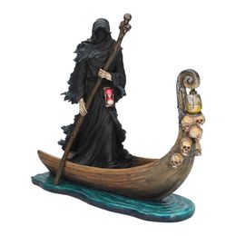 Decorative Objects Figurines Black Man Rowing Boat Courtyard Indoor Bedroom Living Room Outdoor Furnishings Garden Statues Decoration Supplies 220829