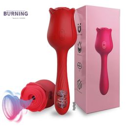Beauty Items Sucking Rose Vibrator sexy Toys for Women Adults 18 Female Clit Sucker Clitoris Stimulator Vacuum Vibrating Dildo sexyual Goods