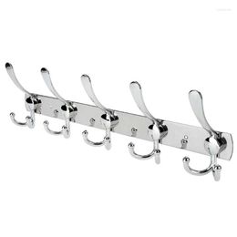 Hooks Wall Mount Hook Stainless Steel Coat Robe Hat Clothes Heavy Duty Hanger Towel Rack