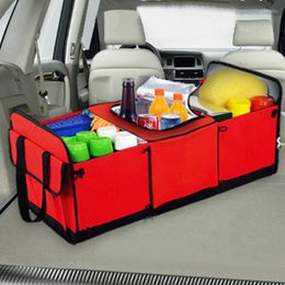 Car Organiser Stowing Tidying Universal Storage Trunk Collapsible Toy Food Truck Cargo Container Bags Box Black