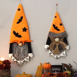 Other Event Party Supplies Halloween Decorations Ins Nordic Style Faceless Old Man Hanging Decoration Home Wall Door Hanging Flag 220829