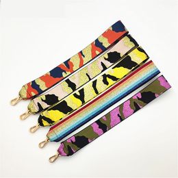 Rainbow Nylon Crossbody Bag Strap - Removable DIY Shoulder Accessory for Women's cheap handbags (5cm)
