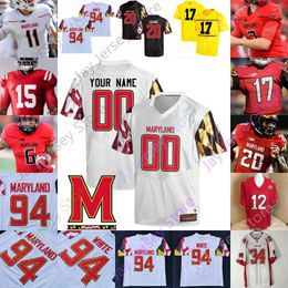 American College Football Wear Football American College Wear Maryland Terrapins Football Jersey NCAA College Josh Jackson McFarland Jr. Keandre Jones Pigrome Mo