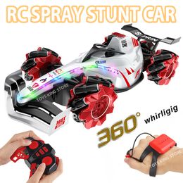 Electric RC Car Formula RC Remote Control 4WD High Speed with Clorful Light Spray Drift Stunt Racing Vehicle Toys for Boys Gift Adults 220829