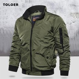 Mens Jackets Military Slim Bomber Aurumn Winter Men Outerwear Casual Long Sleeve Jackes and Coats Clothing Plus Size 220829