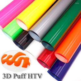 Window Stickers Puff Heat Transfer Foaming HTV Press Film Puffy Iron On For DIY T-Shirt Clothes Bag Pillow Textile FabricWindow