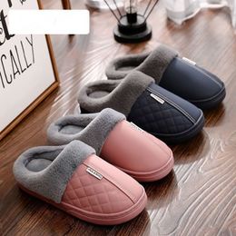 Autumn Winter Cotton Slipper Fashion Lovely Indoor Female Home Waterproof Comfortable Soft Sole Casual Shoes