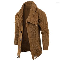 Cardigan de suéteres masculinos Men tricotar