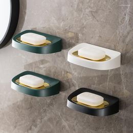 Soap Dishes Bathroom Accessories Box Drain Storage Organiser Holder Dish Plate Case Rack Home