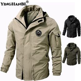 Mens Jackets Casual Jackets For Mens Techwear Windproof Black Green Military Bomber Cargo Spring Autumn Clothing Oversize 6XL 7XL 8XL 220829