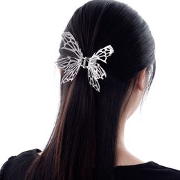 Original New Barrettes Butterfly Bone Series Metal Shark Clip Niche Design High Fashion Hair Clip Ins Female All-Match Accessories gift