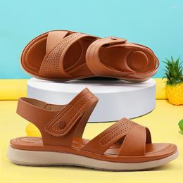 Sandals Summer Women Design Non Slip Comfortable Beach Shoes Plat Fashion Breathable Brown Colour Ladies