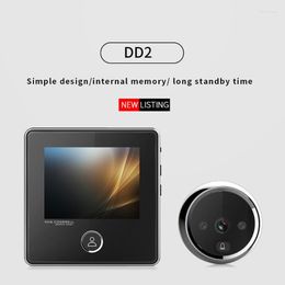 Doorbells 3 Inches LCD Screen Electronic Door Viewer Bell IR Night Camera Po Recording Digital Smart Peephole Doorbell