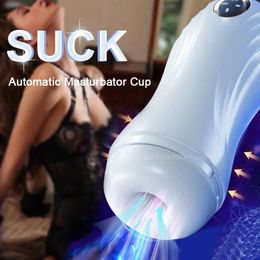 Sex Toy Massager Toys Sucking Masturbator for Men Automatic Artificial Cunt Cup Vacuum Suction 10 Oral Vibrations Modes Real Vaginal