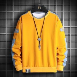 Mens Hoodies Sweatshirts Fashion Brand Hip Hop Men Autumn Casual Solid Pullover Street Wear Clothing Harajuku Tops 220829