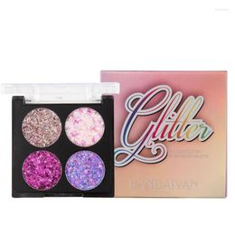 Eye Shadow 1pcs Professional 4 Colours Make Up Shiny Glitter Eyeshadow Palette Shimmer Waterproof Makeup Cosmetic