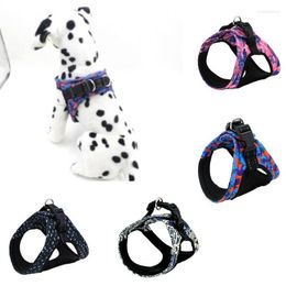 Dog Collars Pet Puppy Adjustable Breathable Reflective Training Outdoor Walking Vest Harness Pets Accessories Supplies