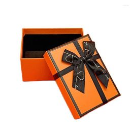 Gift Wrap 2022 Towel Lipstick Festival Boxes Orange Bow Heaven And Earth Cover Lovers Box Wedding Supplies
