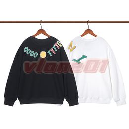 Fashion Luxury Mens Sweatshirts Designer Women Round Neck Hoodies Man Colour Letter Print Sweater Asian Size M-2XL